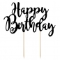 Preview: Cake Topper - Happy Birthday - Black